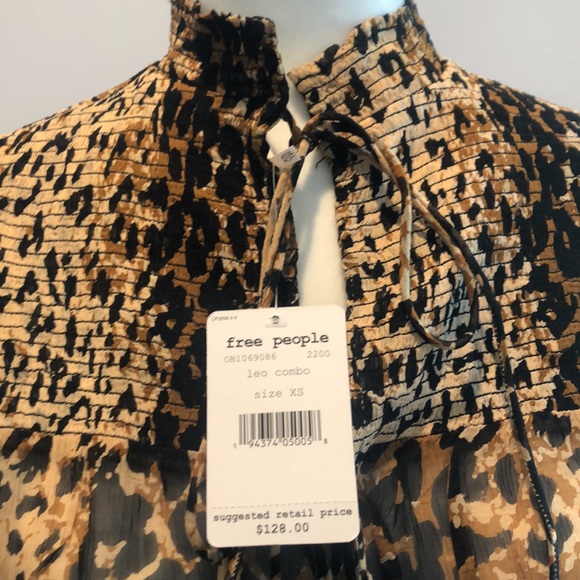 Free People Cheetah print blouse - Free People Cheetah print blouse - brand new - Picture 3 of 6